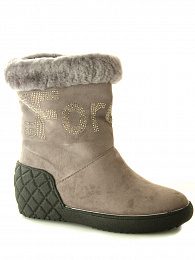 7067-163 grey suede Полусапоги